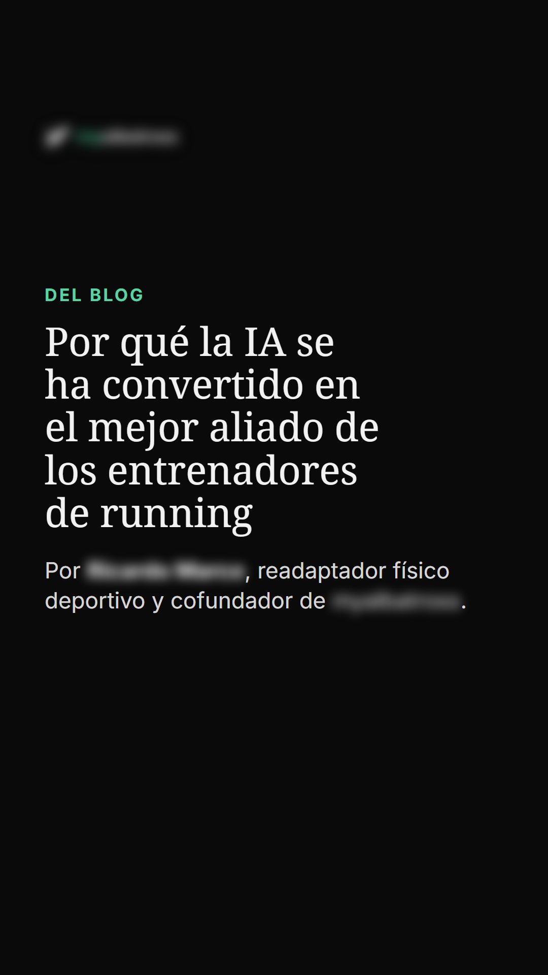 Historia 4: el artículo del blog